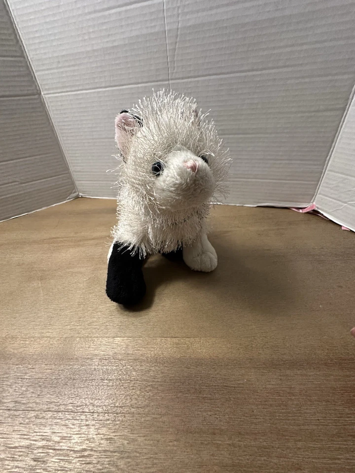 Ganz Webkinz Domino Cat Plush Black White Stuffed Animal Toy No Code Kitty - Image 1 of 4