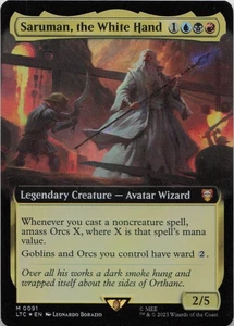 Saruman, the White Hand (Extended Art) - FOIL - M Commander: The Lord of the Rin - Bild 1 von 1