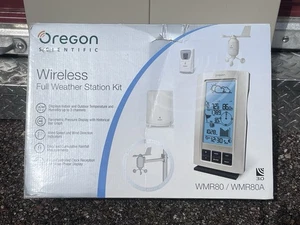 New Oregon Scientific Wireless Full Weather Station Kit WMR80/WMR80A Ships Free  - Picture 1 of 2
