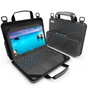 Custodia rigida protettiva per Chromebook 11-11,6 pollici sempre attiva con custodia per accessori a... - Foto 1 di 8