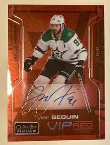 O-Pee-Chee Platinum VIP Red Achievements 2020-21/10 Tyler Seguin #VIPRA-TS automático - Imagen 1 de 2