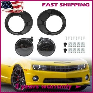 W/Cover +Front Bumper Lamps LED Fog Lights For 2010 11 12 2013 Chevy Camaro - Picture 1 of 15