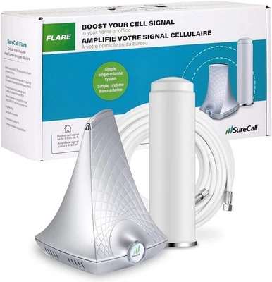 SureCall Flare Cell Phone Signal Booster Voice & 4G LTE Home Kit 2500 Sq ft-NEW - Image 1 of 4