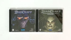 Starcraft & StarCraft: Brood War Expansion Set - Windows PC/NT CD ROM Juego 1995 - Imagen 1 de 4