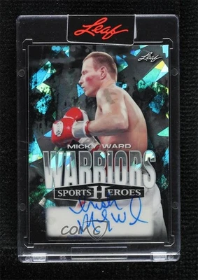 2025 Leaf Metal Sports Heroes Warriors Silver Crystals /25 Micky Ward Auto - Image 1 of 2