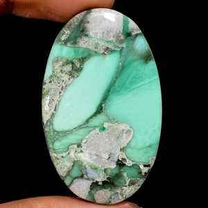 Natural Variscite Oval Cabochon Gemstone For Jewelry~ 61.40 Cts 26x43x6 mm UR-80 - Picture 1 of 7
