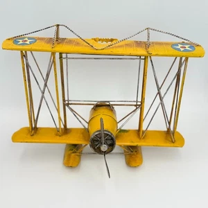 Avión flotador de metal para colgar en la pared arte biplano marino habitación de adolescentes ~ guarida - Imagen 1 de 14