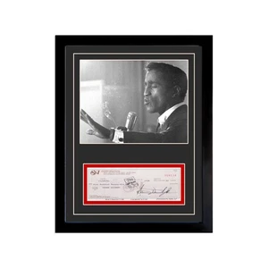 Sammy Davis Jr. Signed Cancelled Check Framed Display - Picture 1 of 5