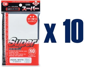 KMC Card Barrier Super Series Standard Size Sleeves - Pearl White [10 packs] - Picture 1 of 1