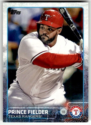 2015 Topps #422 Prince Fielder Texas Rangers Baseball - Image 1 of 2