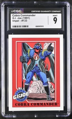 CGC 9 1991 G.I. Joe Impel Series 1 Cobra Commander #133 - Image 1 of 2