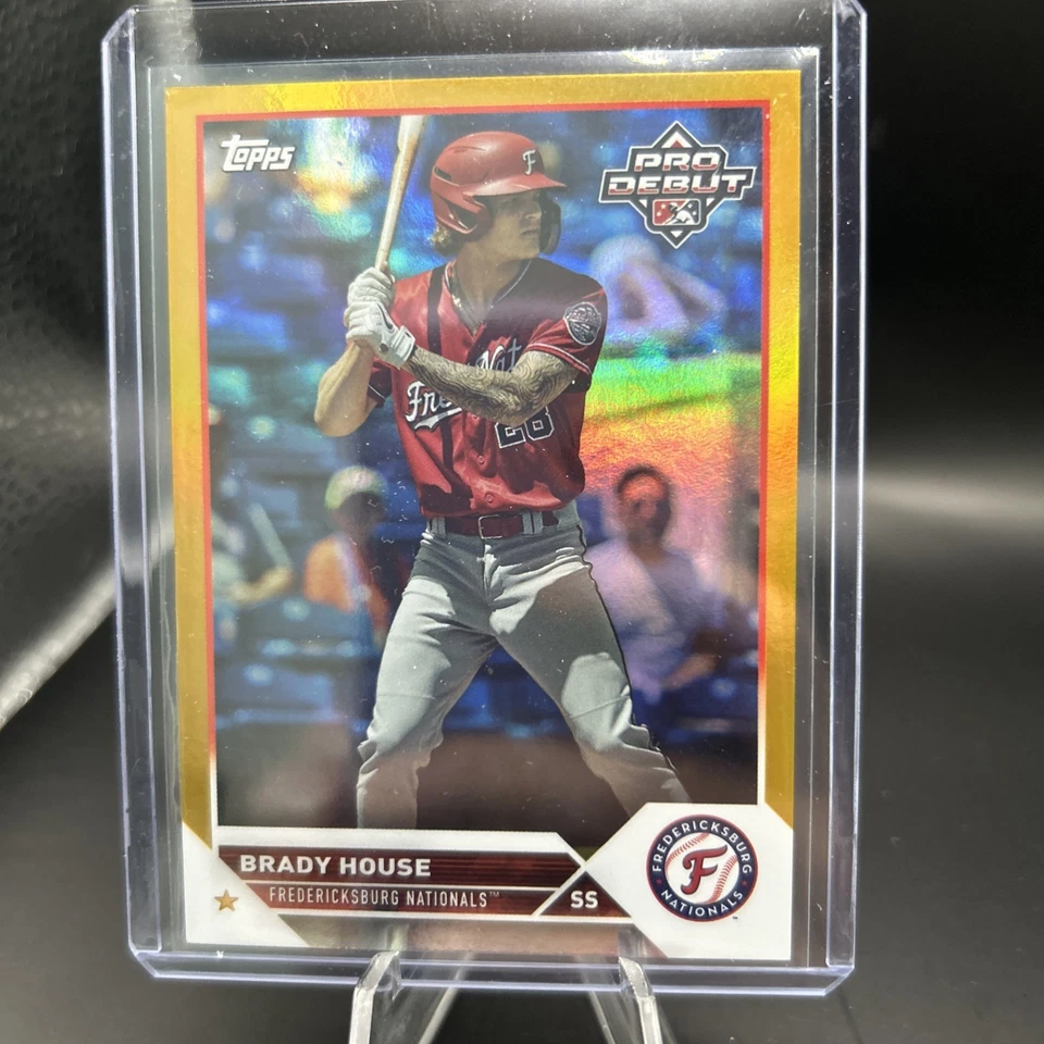 2023 Topps Pro Debut Brady House PDC-68 Gold Refractor #'d 43/50 Nationals - Image 1 of 1