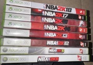 Xbox 360 NBA 2k Bundle of 8 Games - All Tested Working Basketball - Picture 1 of 1