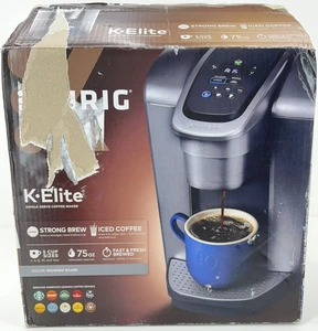 Máquina de café Keurig K-ELITE de una sola porción K-cup Pod - plata cepillada - Imagen 1 de 7