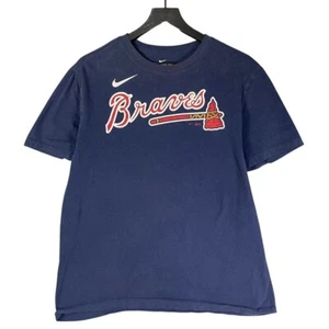 Nike Atlanta Braves Freeman 5 Shirt M Blue MLB Tee Cotton Baseball Fan Jersey - Picture 1 of 9