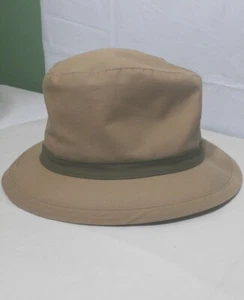 ORVIS CANVAS CLOTH OUTDOORS FISHING HAT MENS Sz. M USA UNION MADE - Picture 1 of 7