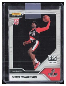 SCOOT HENDERSON RC 2023-24 Panini Instant RPS /1610 ROOKIE Blazers #RPS ID:81873