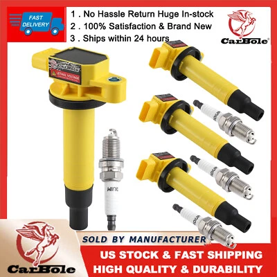 4x Bobina de encendido UF316 + 4 bujías para Toyota 2004 2005 2006 Scion XA XB 1,5 L Foto 1 de 4