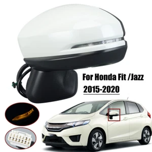 7Pin Side Mirror For 2015-20 Honda Fit Jazz Left Driver W/Turn Signal Power Fold - Picture 1 of 12