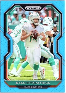 2020 Prizm Football Light Blue Prizm #12 Ryan Fitzpatrick - Dolphins - Picture 1 of 2
