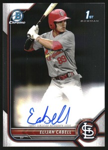 2022 Bowman Chrome Prospect Autographs #CPAEC Elijah Cabell Auto