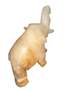 Sammlerstücke Indien trifft Indien Handwerk natürliche Onyx-Elefantenstatue - Bild 1 von 6