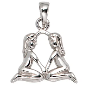 JOBO Anhänger Sternzeichen Zwilling 925 Sterling Silber Sternzeichenanhänger - Picture 1 of 1