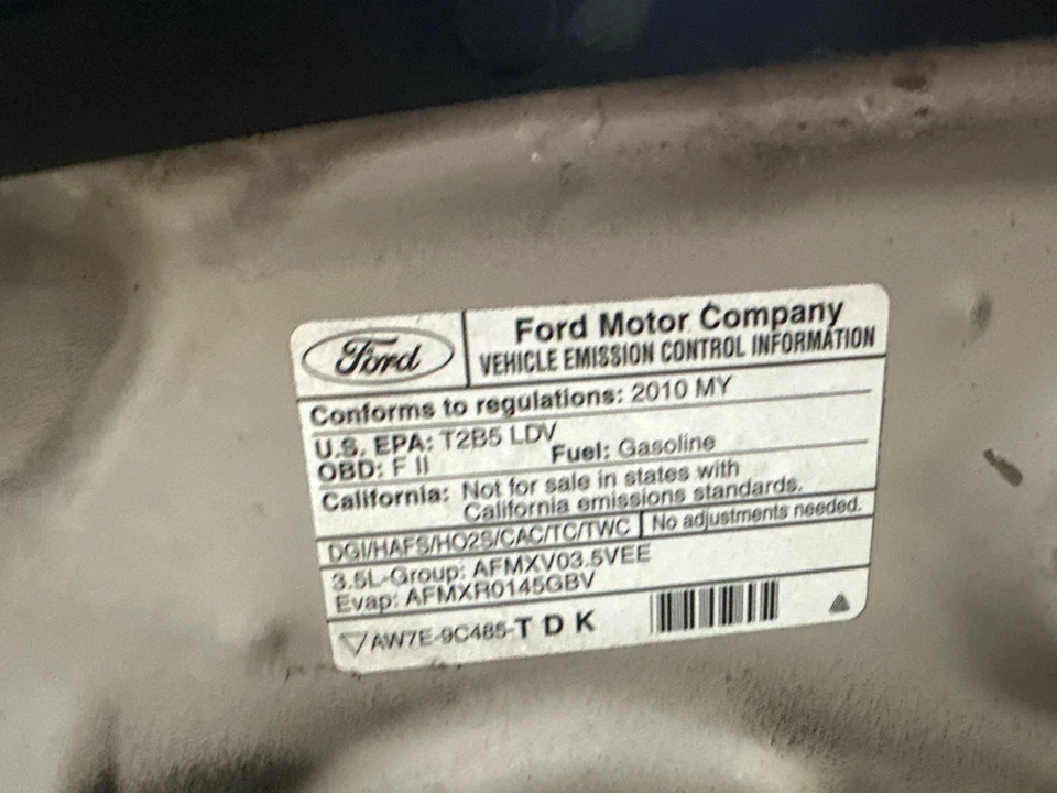 Used Engine Complete Assembly fits: 2010 Lincoln Mkt 3.5L VIN T 8th digit turbo Foto 1 de 4