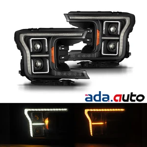 18-20 Ford F150 PRO-Series (14th Gen G2 Style) Black Halogen Projector - Picture 1 of 9