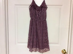 Divided H & M Lady's Cocktail Dress Size 2 Purple Sundress Spaghetti Straps Y10 - Picture 1 of 6