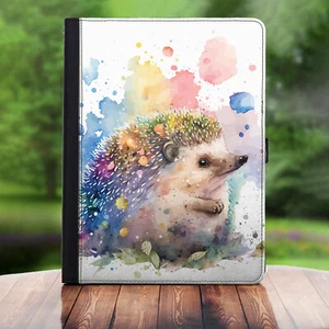 Igel Paint Splat Hülle für iPad 10/9/12.9 Pro/Mini PU Leder Cover - Bild 1 von 34