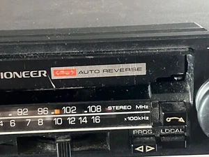 🔴 PIONEER autoradio STEREO 7 autoreverse anni 1980 RARO VINTAGE - Picture 1 of 6