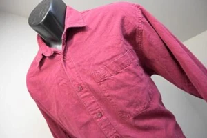 Vintage Guess Georges Marciano Dress Shirt Dark Red Long Sleeve Mens Size Large - Picture 1 of 7