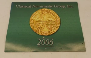 2006 Classical Numismatic Group, Inc. Wall Calendar - Unused - Picture 1 of 2