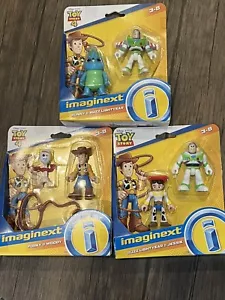 Juego de 3 juegos de figuras de acción Imaginext TOY STORY 4: Woody, Buzz, Forky, Bunny NUEVO - Imagen 1 de 5