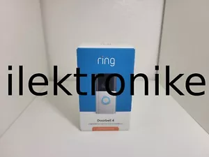 Brand NEW Ring Video Doorbell 4 Smart WiFi Wired/Battery Satin Nickel - Picture 1 of 3