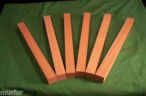 6 Piece Dry Red Oak 1 x 1 x 12" Lathe Turning Pen Blanks Carving Lumber Wood - Picture 1 of 3