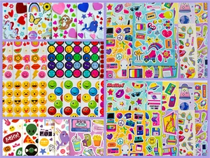 150+ Wholesale Sticker Lot retro 80's 90's nostalgia boho mixed themes - Picture 1 of 16