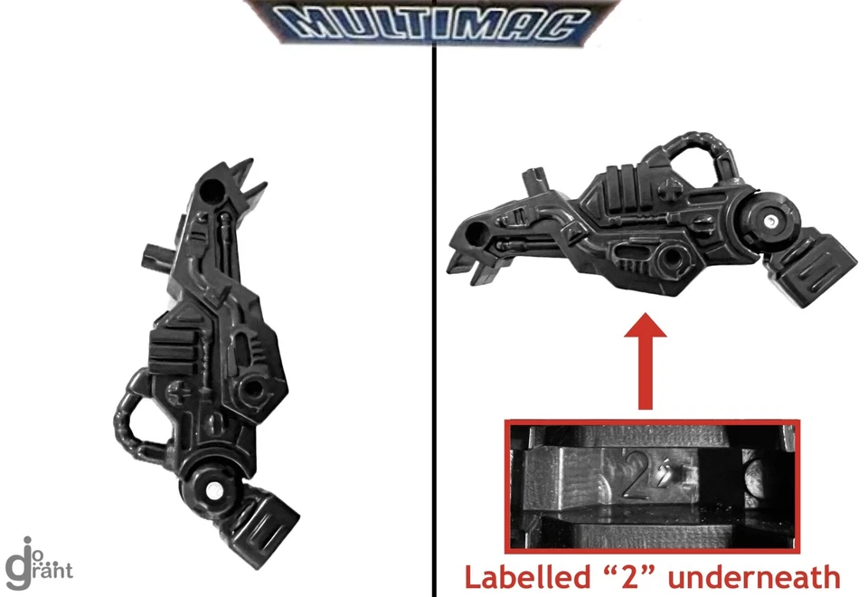 Peça de conector de garra de braço móvel Sliverlit Multimac Galaxy Series, preto, Zoids - Imagem 1 de 1