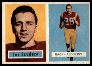 1957 Topps #98 Joe Scudero Washington Redskins Sehr guter Zustand-Vgex - Bild 1 von 2
