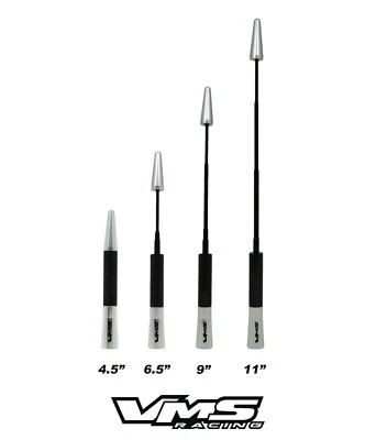 ANTENA RETRÁTIL CURTA FIBRA DE CARBONO PRATA TOYOTA MATRIX  - Imagem 1 de 4