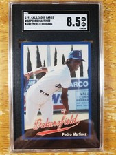 1991 Cal League - Bakersfield Dodgers - Pedro Martinez #32 - SGC 8.5 - TOUGH!