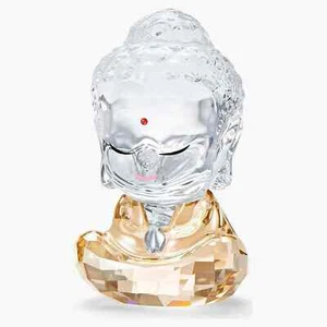 NEW SWAROVSKI CRYSTAL CUTE BUDDHA #5492232 BRAND NIB RELIGIOUS  - Picture 1 of 1
