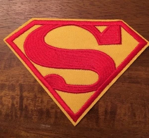 Superman Embroidery Hot Iron Heat Press Patch - Picture 1 of 4