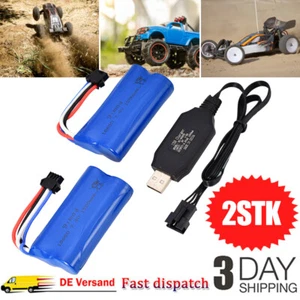 7.4V 1500mAh Akkupack Akku Li-Ion SM-Stecker RC Helikopter F645 F45 MJX Amewi - Bild 1 von 15