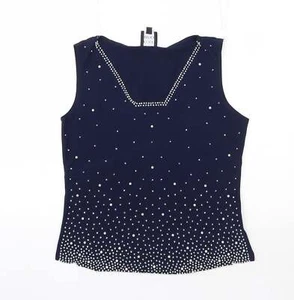Coco Bianco Womens Blue Polyester Blend Blouse Size S - Picture 1 of 12