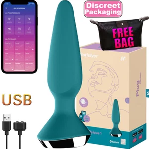 Satisfyer APP Rechargeable USB Anal Plug Vibrator Butt Prostate Massager Sex Toy - Picture 1 of 12
