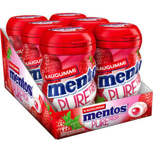 Mentos Pure Fresh Kaugummi Dragees 35 Stück Dose - 6x35 Stück