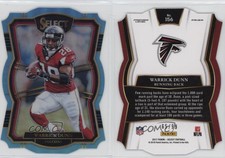 2017 Panini Select Premier Level Die-Cut Light Blue Prizm /99 Warrick Dunn #156