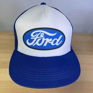 Cappello camionista vintage YoungAn Funkap Ford maglia snapback regolabile taglia 7 - 7-5/8 - Foto 1 di 10